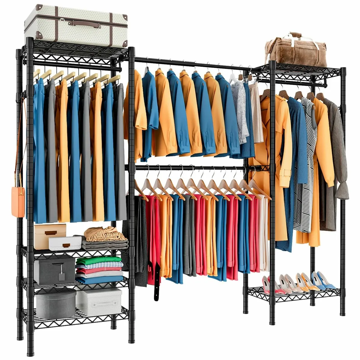 Expandable Wardrobe and Closet Organizer Freestand - Image 1