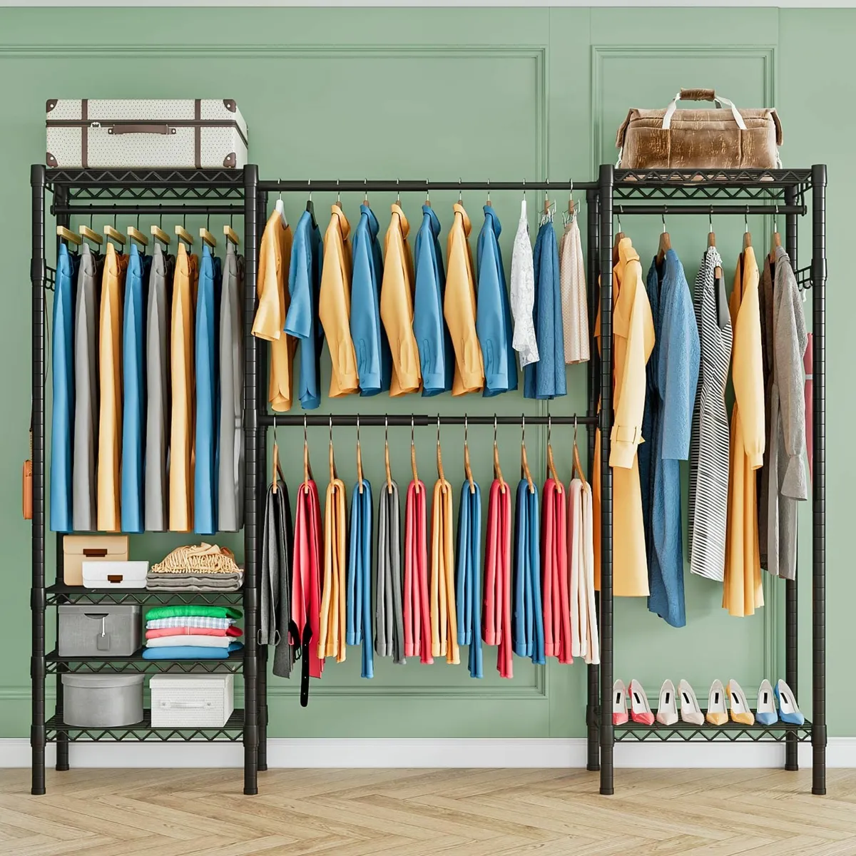Expandable Wardrobe and Closet Organizer Freestand - Image 2