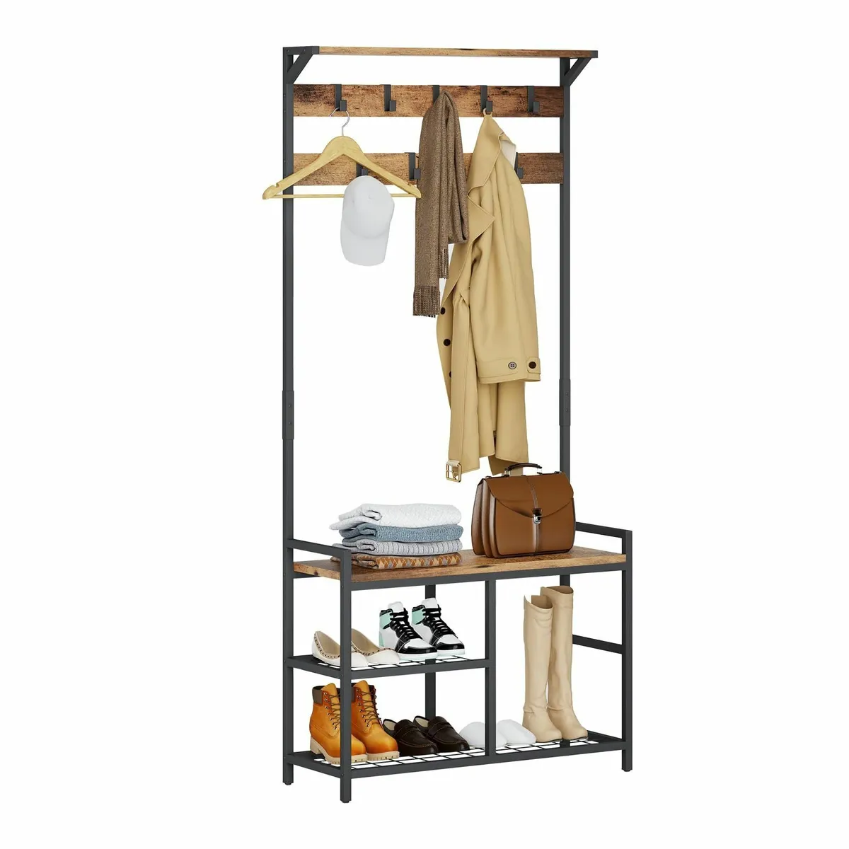 Hallway Coat Stand Industrial Rack free standing - Image 1