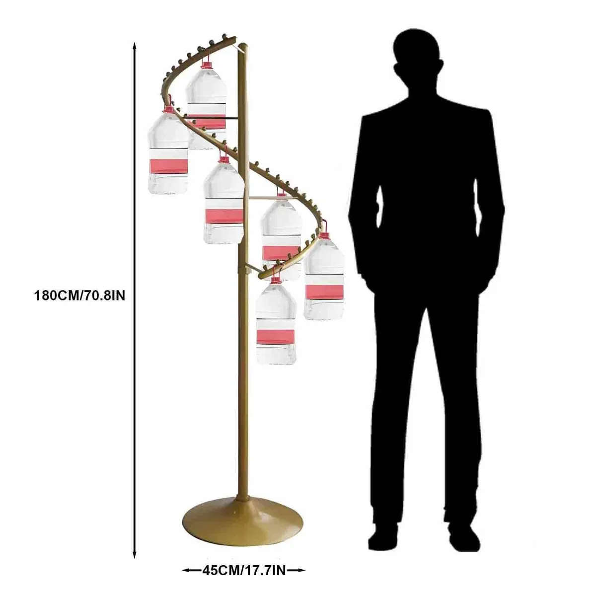 Spiral Rotating Clothing Rack 38 Ball Heavy Duty - Image 3