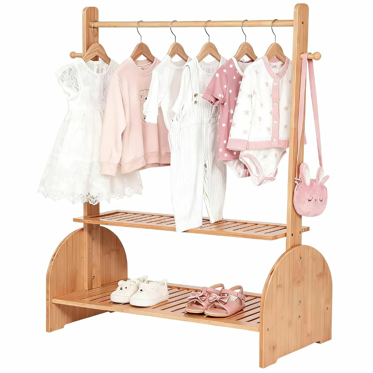 Kids Clothing Rack with Adjustable Rods Children - Image 1