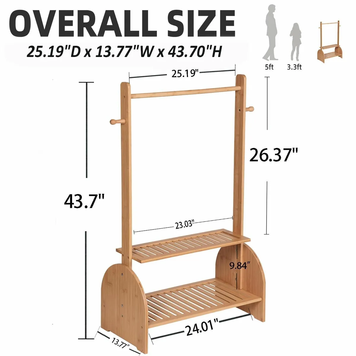 Kids Clothing Rack with Adjustable Rods Children - Image 3