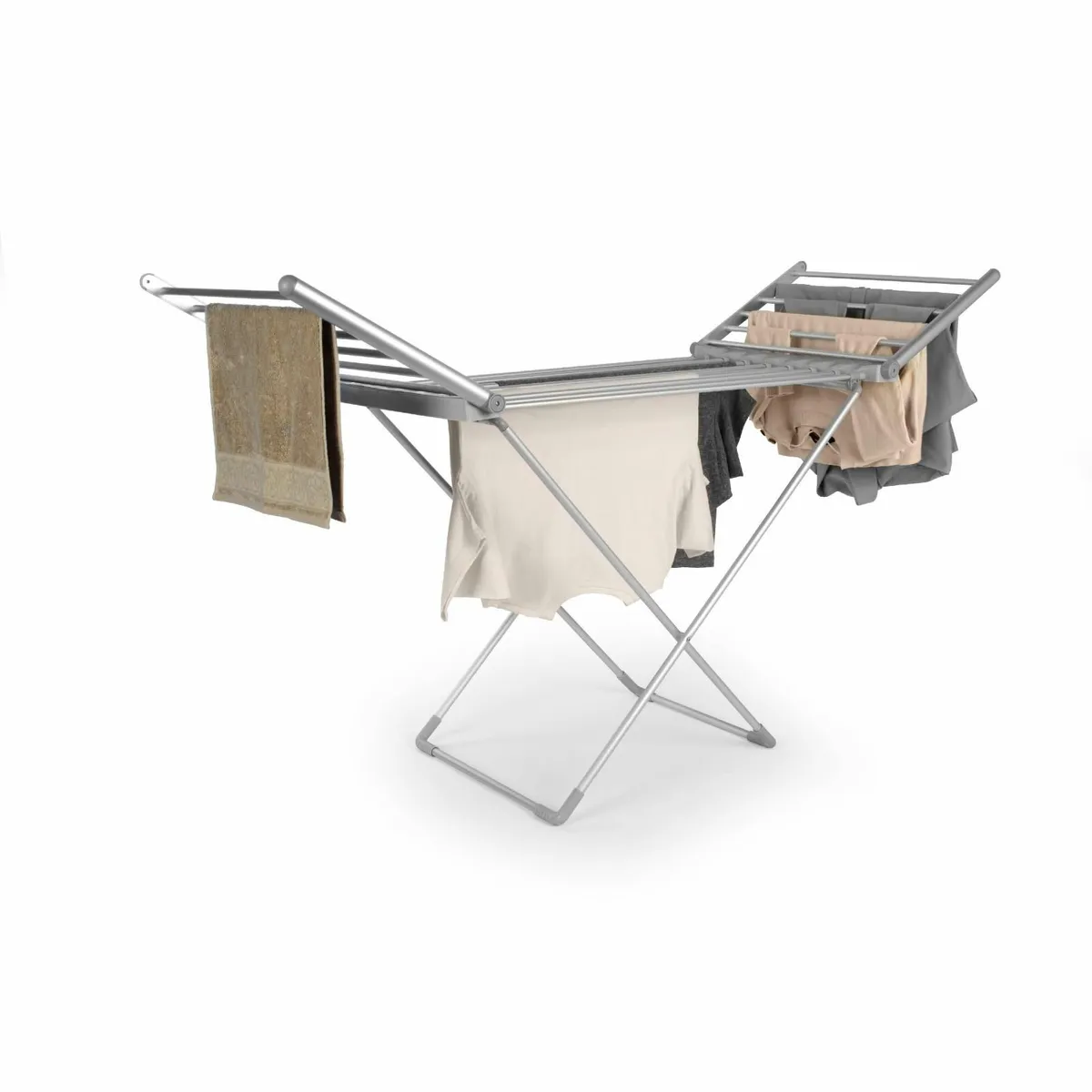 Heated Clothes Airer - Aluminium Drying Rack - Image 1