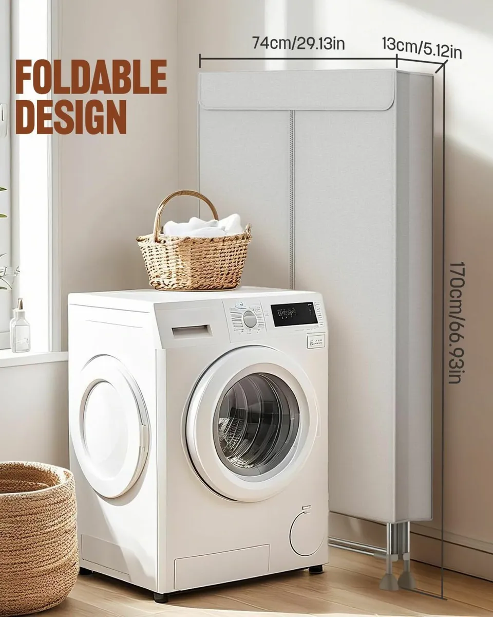 Electric Clothes Dryer 1800W with Timer – - Image 2