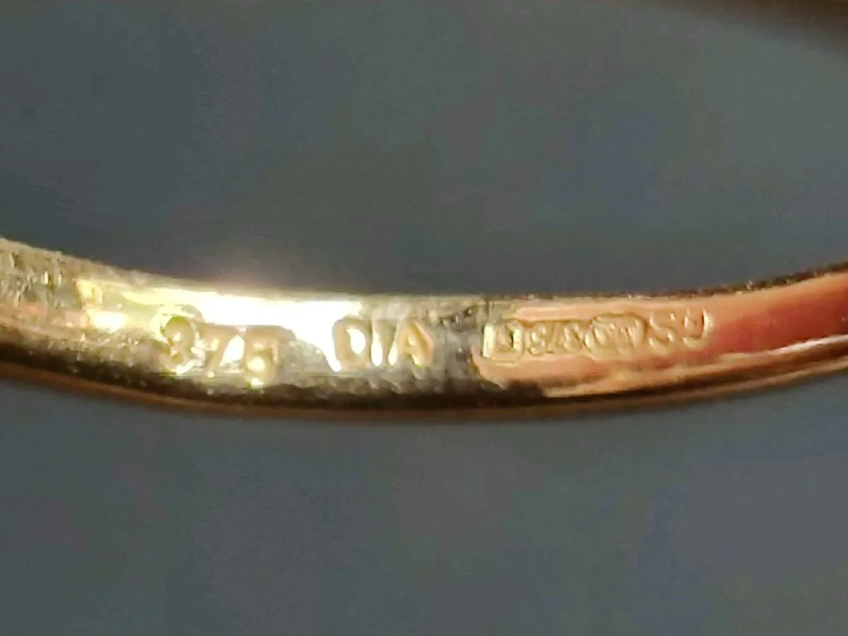 AQUA & DIAMONDS, 9CT White Gold Chunky New Ring ! - Image 3