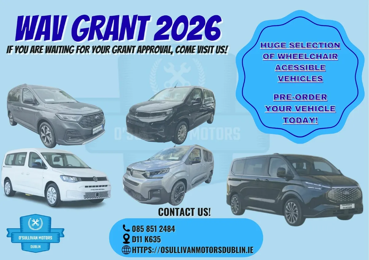 WHEELCHAIR ACCESSIBLE VEHICLE GRANT IS NOW OPEN!!!
