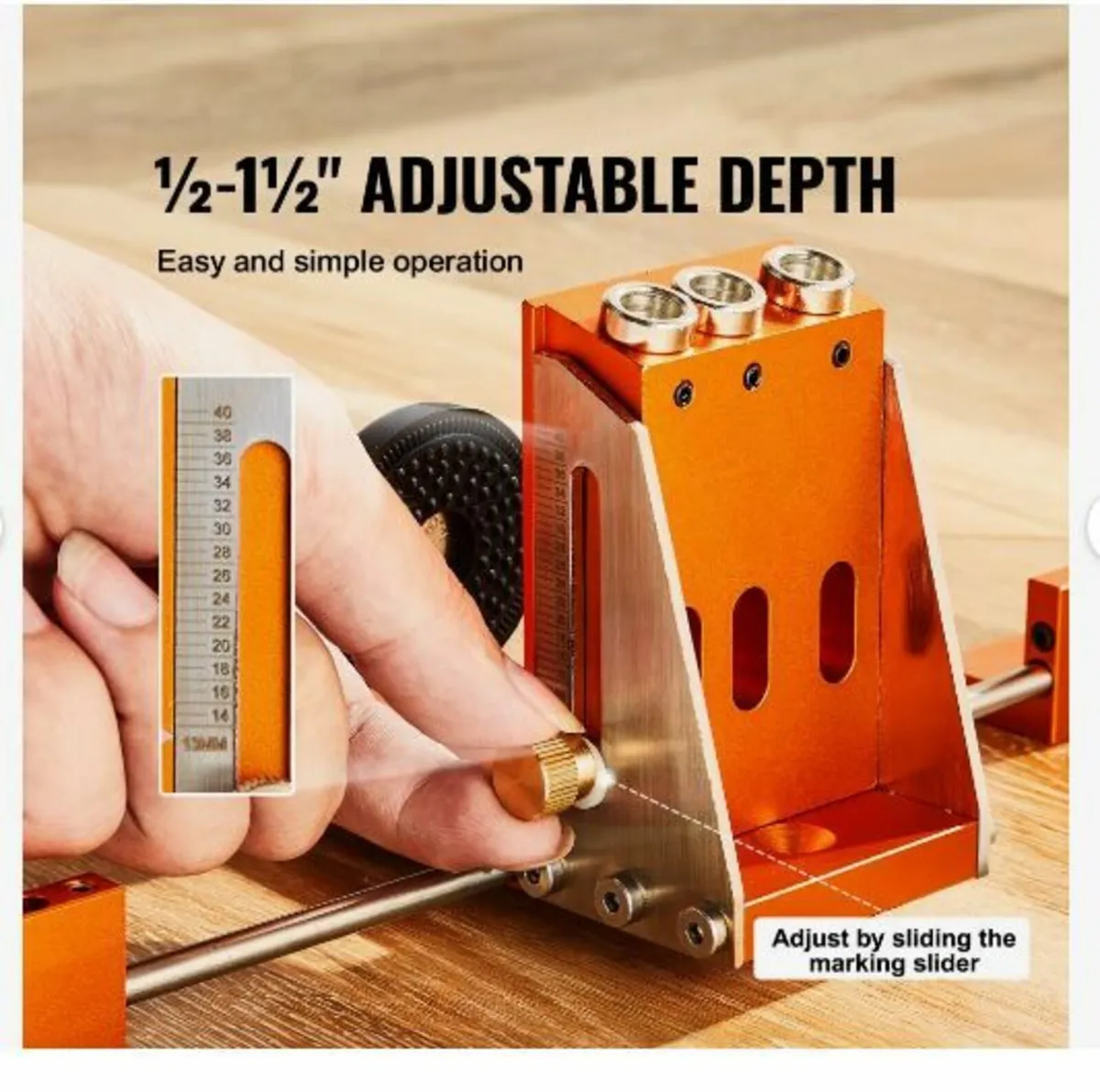 Pocket Hole Jig Kit, 34 Pcs Pocket Hole - Image 3