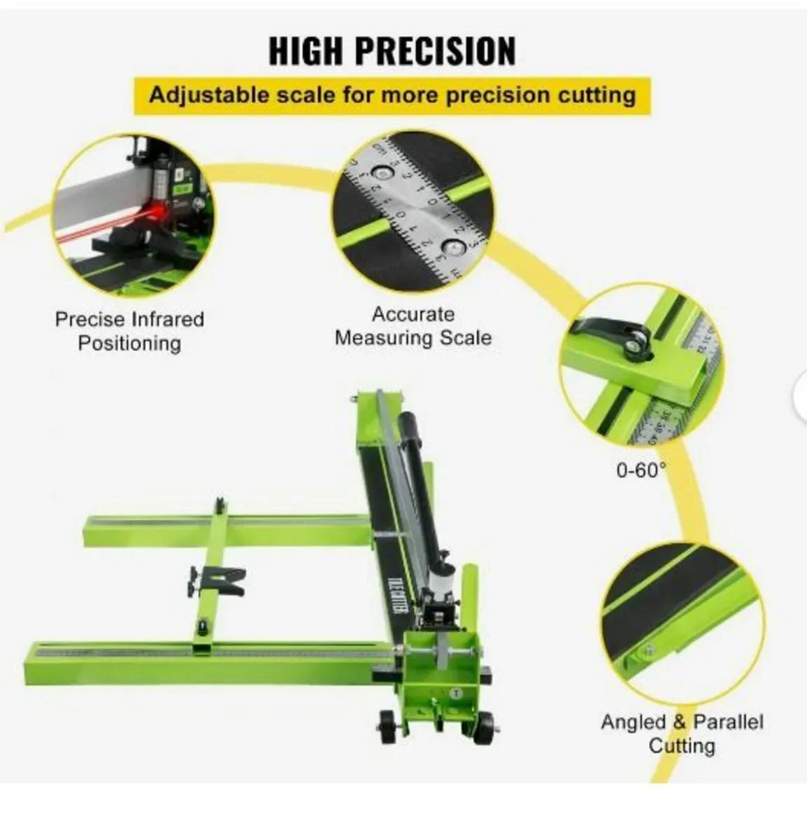 Tile Cutter 47-Inch Manual Tile Cutter 1.4-Inch - Image 2