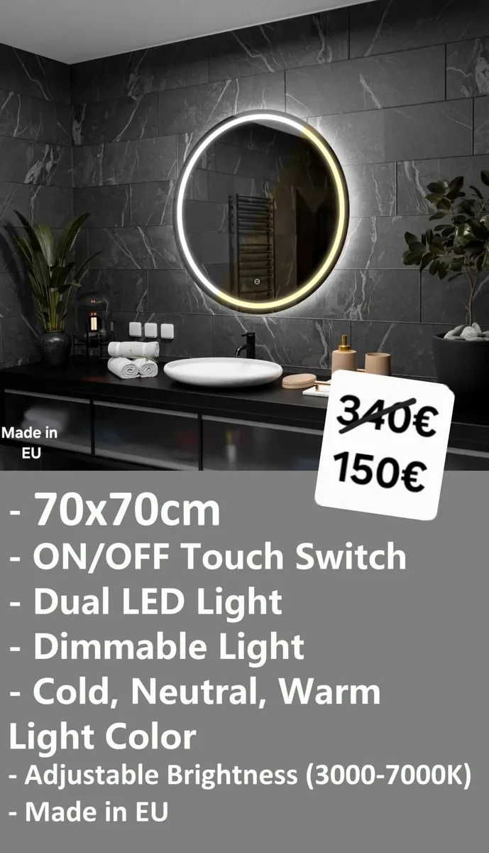 LED Bathroom Mirror - Image 1