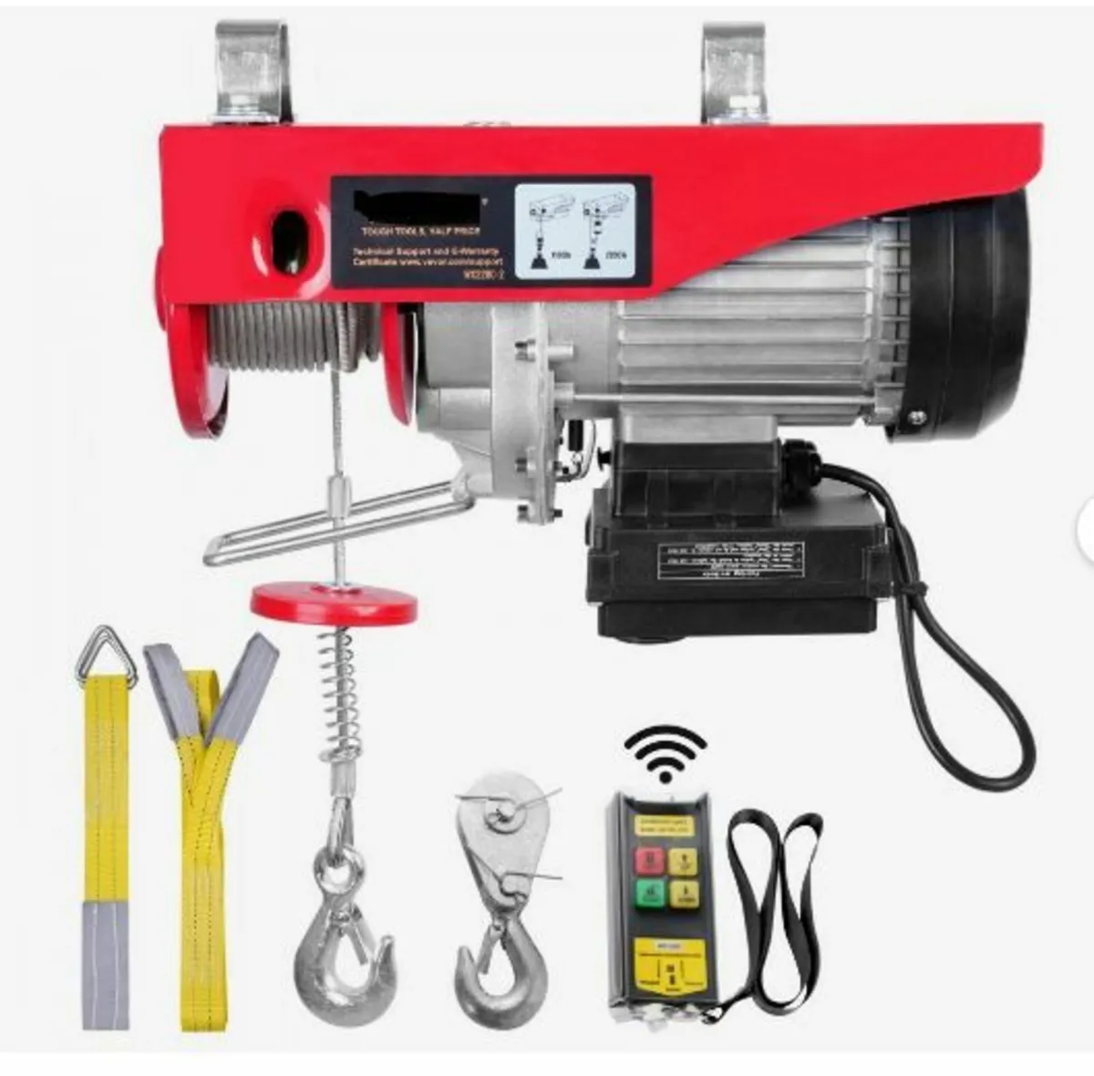 Electric Hoist 2200 lb Electric Winch Wire Rope - Image 1