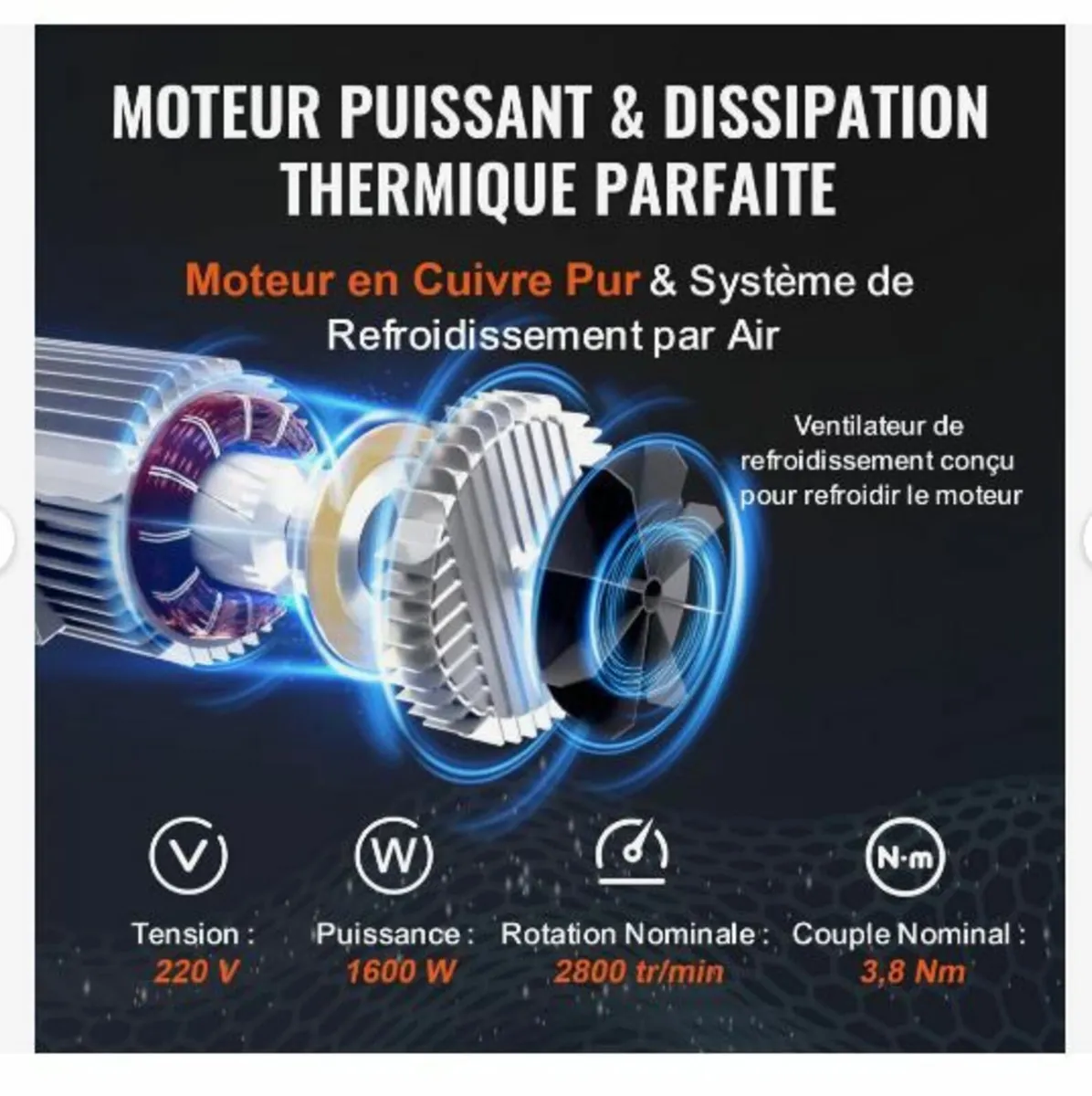 Electric Hoist 2200 lb Electric Winch Wire Rope - Image 4