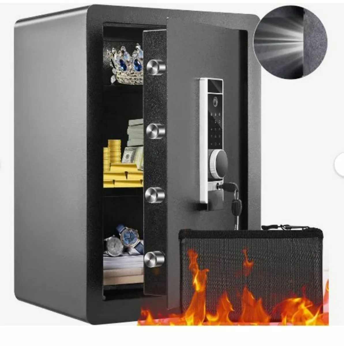 Safe, 62 L Home Safe, Steel Security - Image 1