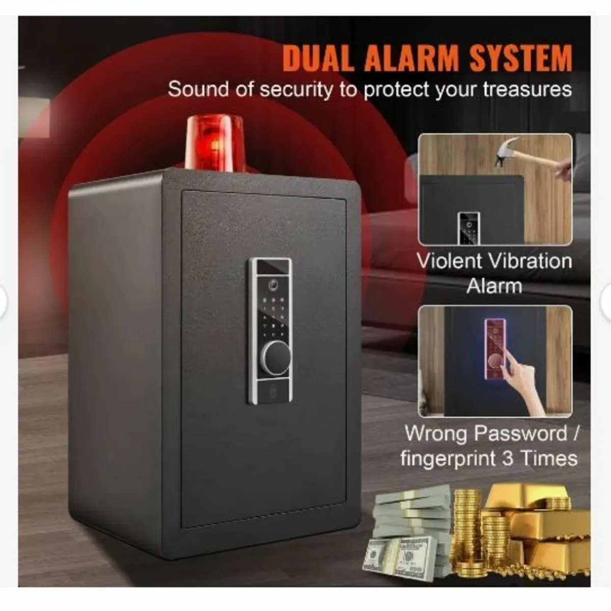 Safe, 62 L Home Safe, Steel Security - Image 4