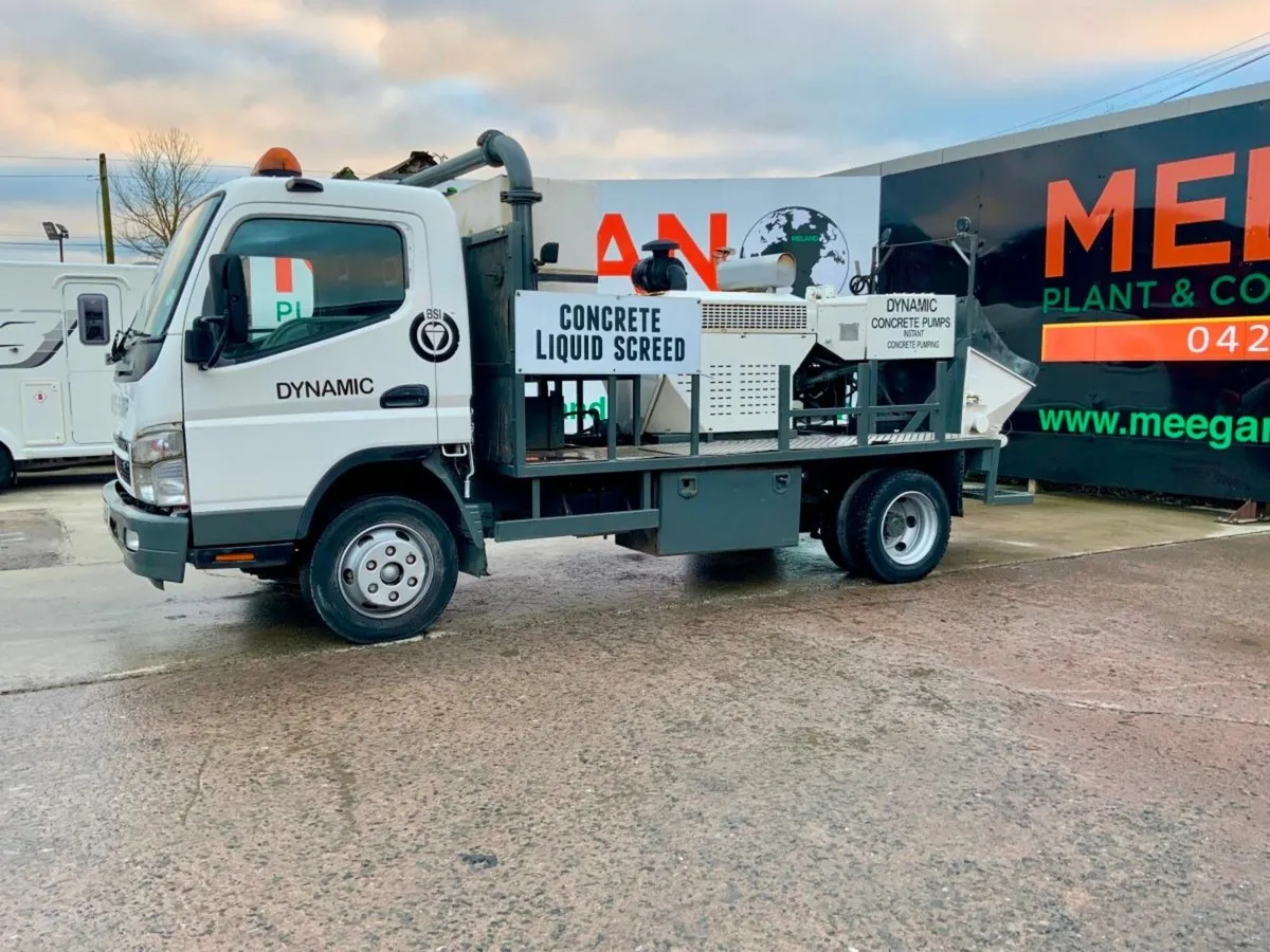 2010 MITSUBISHI CANTER CONCRETE PUMP.. - Image 1