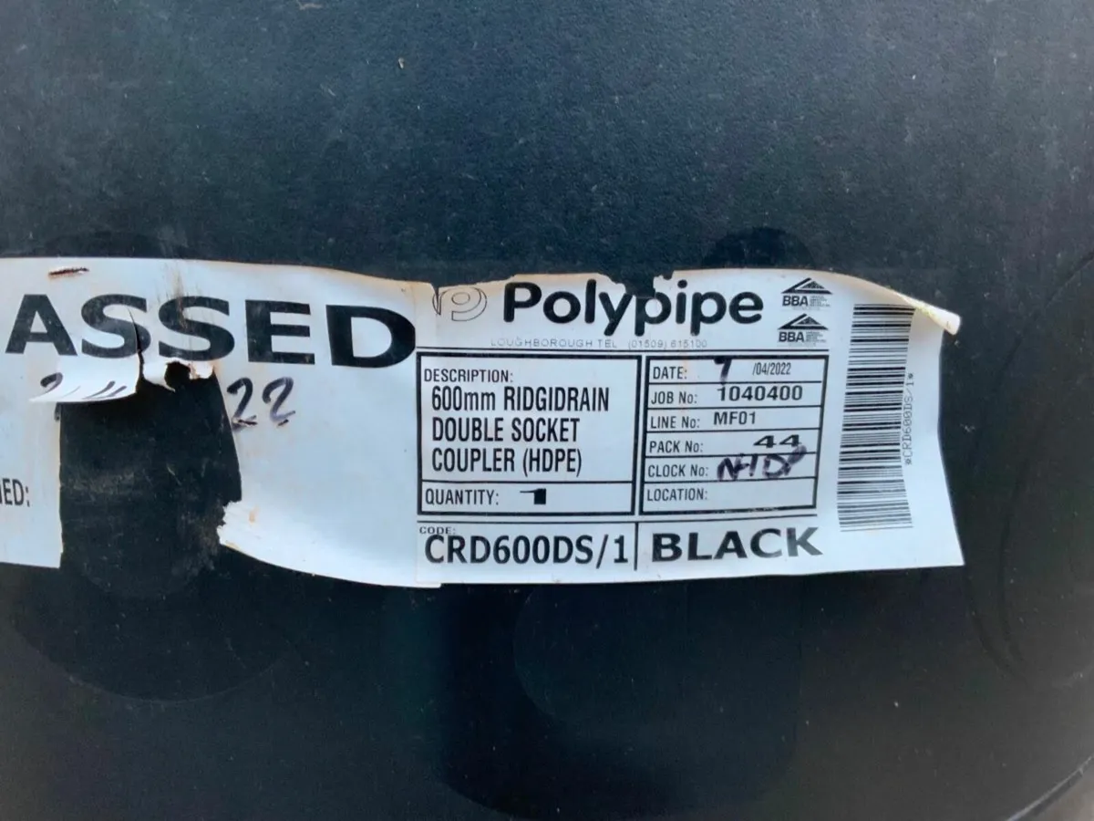 TWIN WALL DRAINAGE COUPLERS / BRANCHES. - Image 3