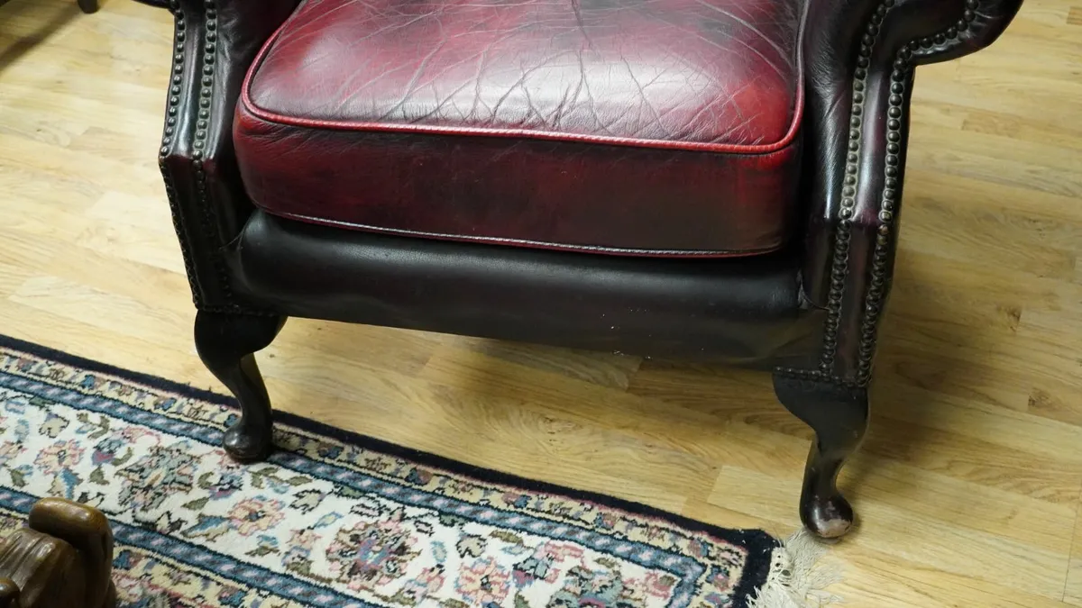 Oxblood Chesterfield Chair - Image 4