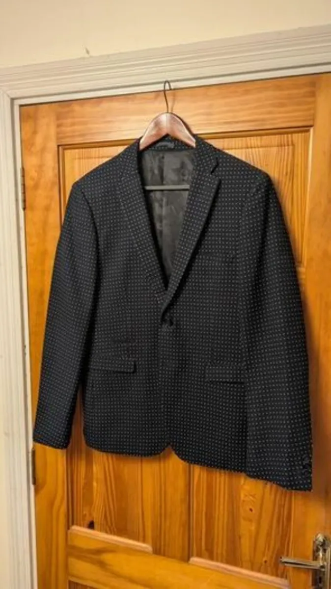 Men's polka dot smart blazer - Image 1