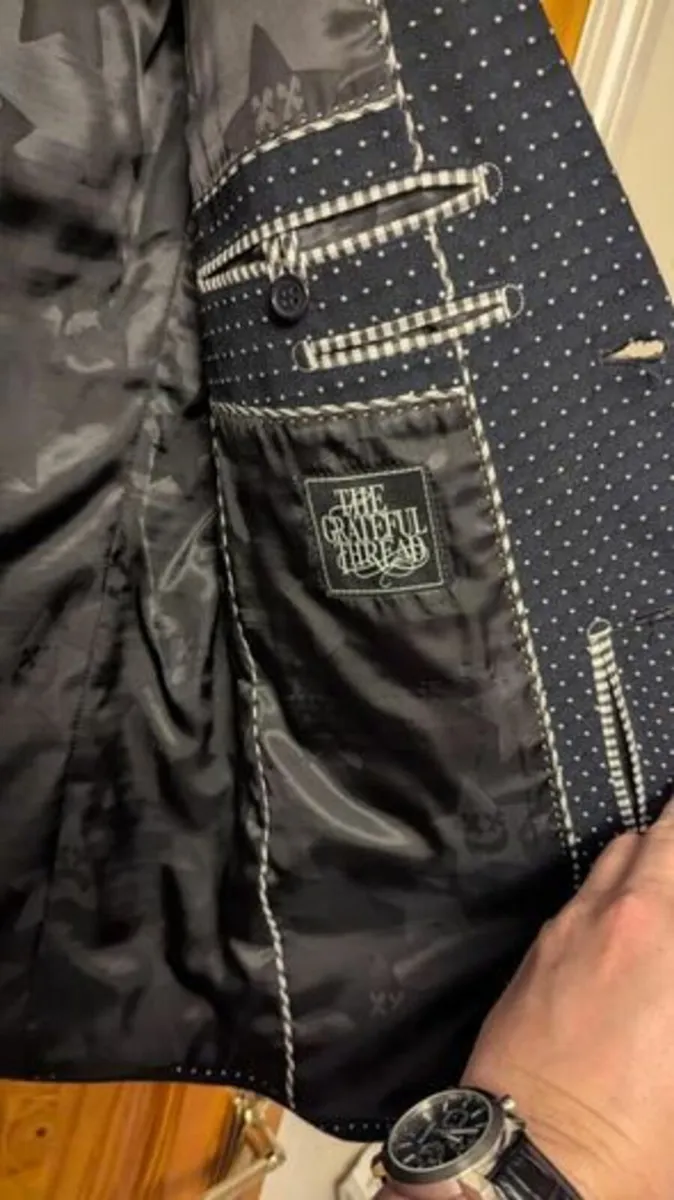 Men's polka dot smart blazer - Image 2