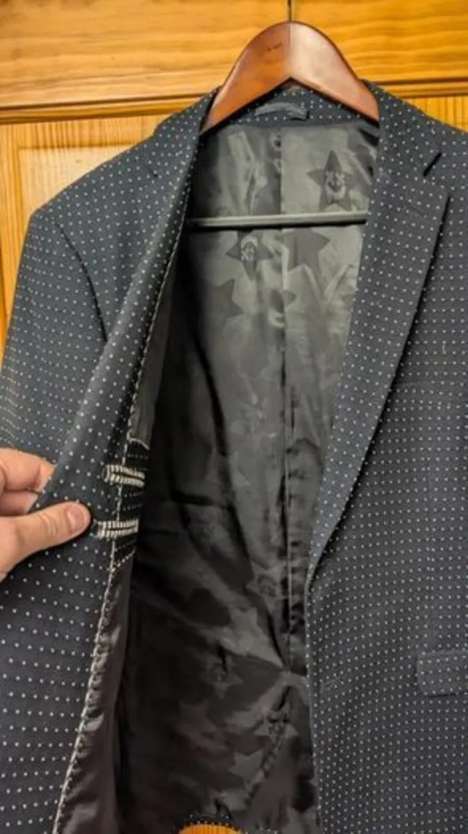 Men's polka dot smart blazer - Image 3