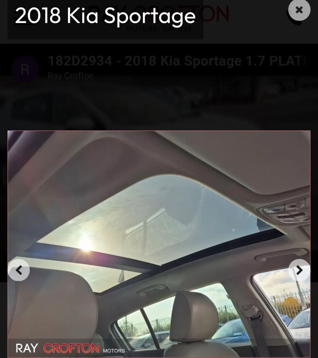 KIA Sportage 2018.2 - One Owner - Full KIA Service - Image 1