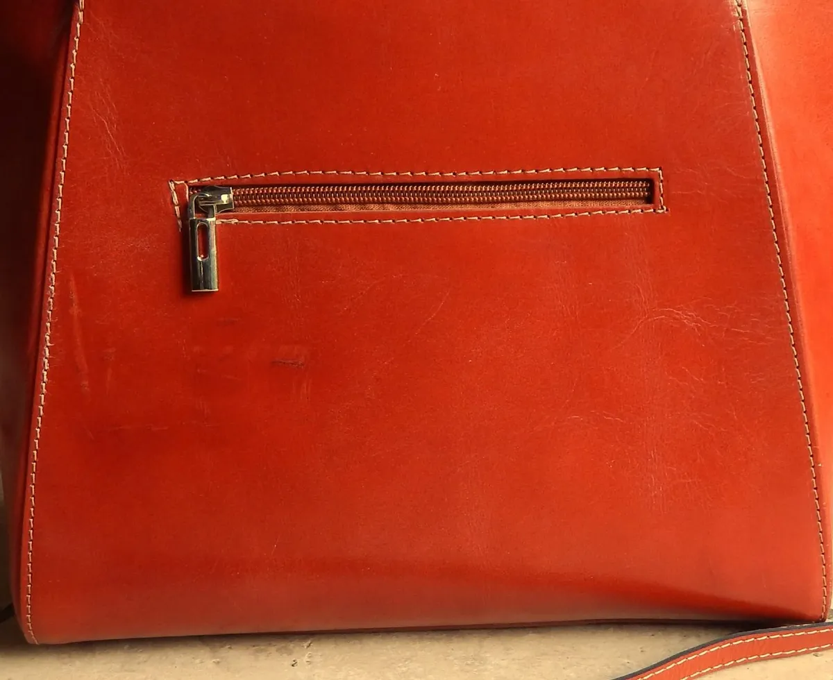 Genuine Italian Leather Handbag - Image 2