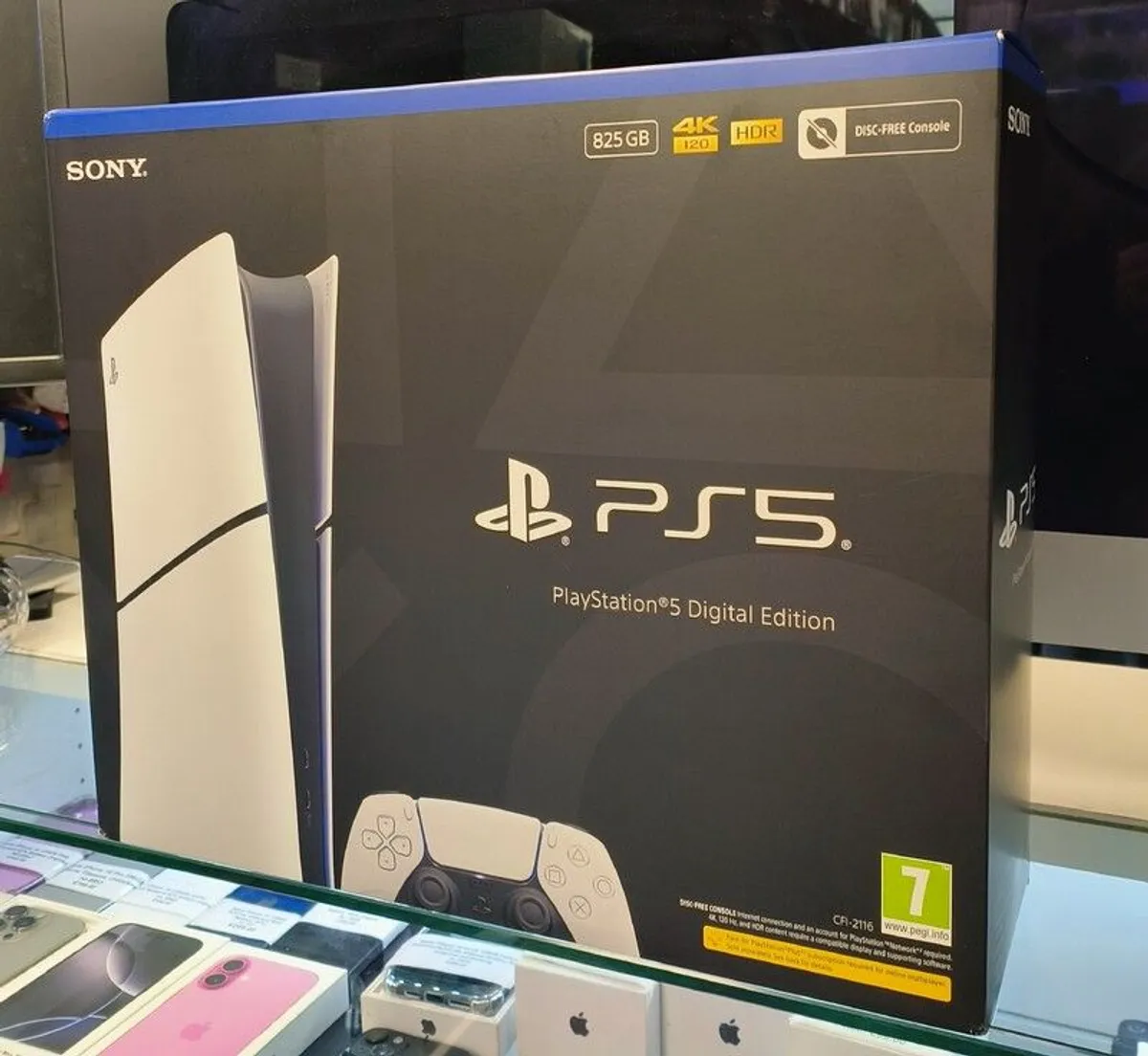 Sony PlayStation 5 Slim Digital Edition PS5 - New & Boxed - 825GB SSD You are welcome to collect from our store, the address is: Computers R US 8A the mall, Main Street, Lucan Village Lucan, Co. Dublin Ireland Postcode: K78 P9T0 Shop Tel No: 01-601055 - Image 4