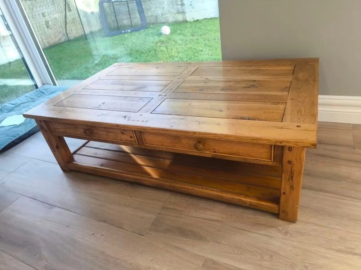 Large Solid Oak Coffee Table (Halo Living) - Image 1