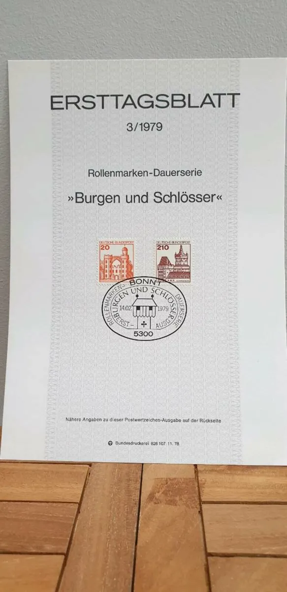 German Ersttagblatt 1979 - Image 2