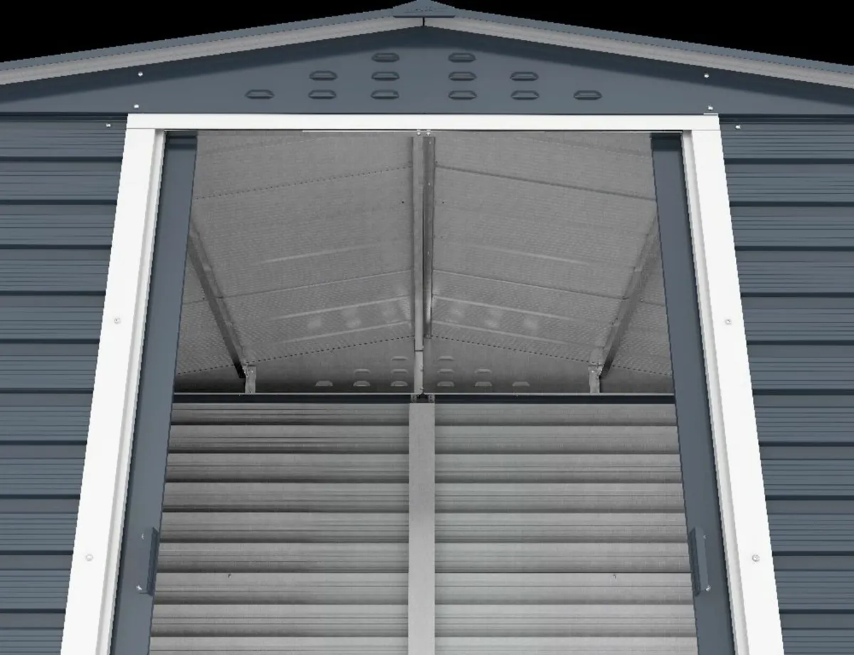 Alpine 8×6 Grey Steel Sheds 🏡 - Image 3