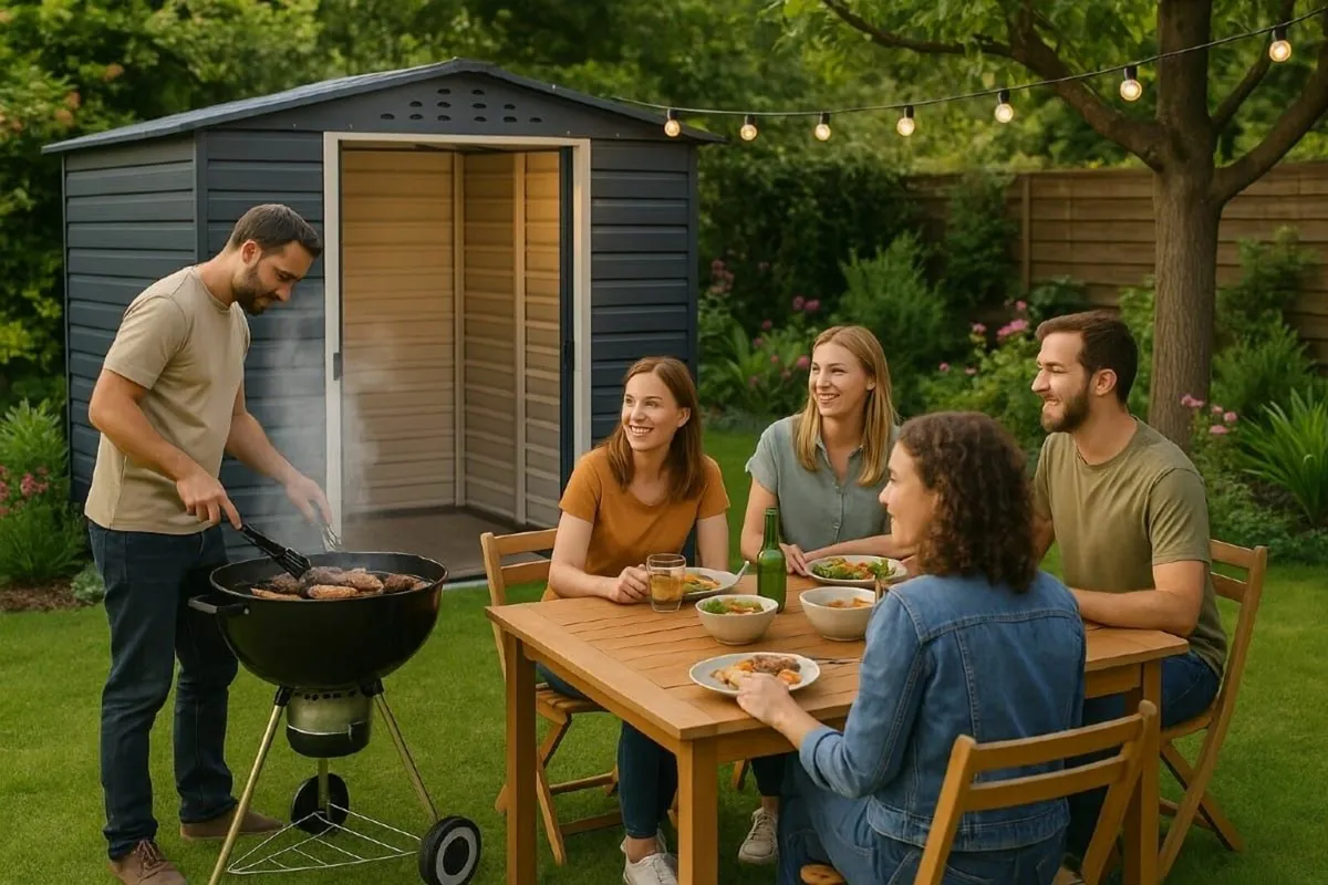 Alpine 8×6 Grey Steel Sheds 🏡 - Image 1