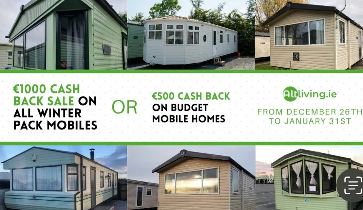 Winter Sale - Cash back on mobile homes purchased.