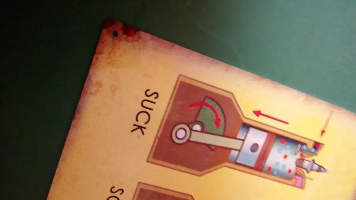 Petrol head classic car tin metal sign - Image 4