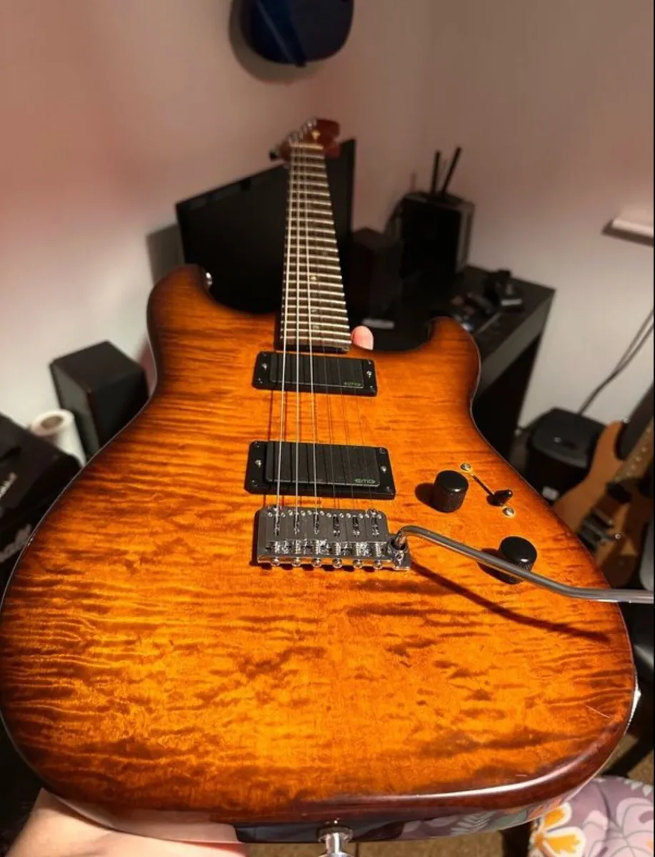 US custom guitars full honduras mahogany high spec - Image 1