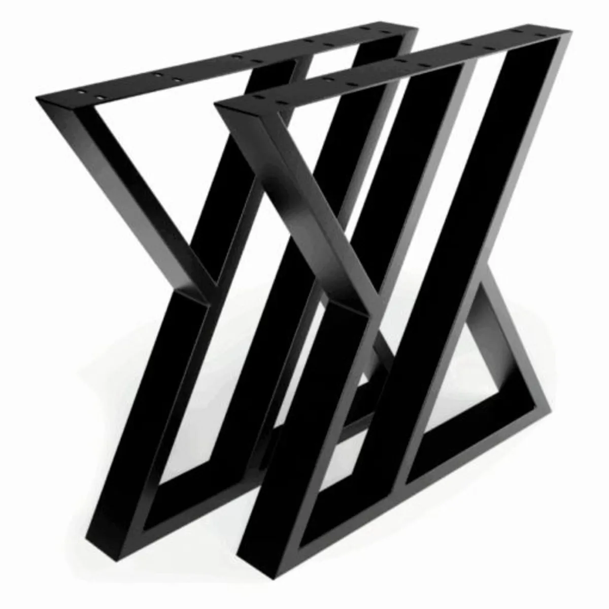 Steel Table Legs Loft Hourglass Design 70×72 cm - Image 1