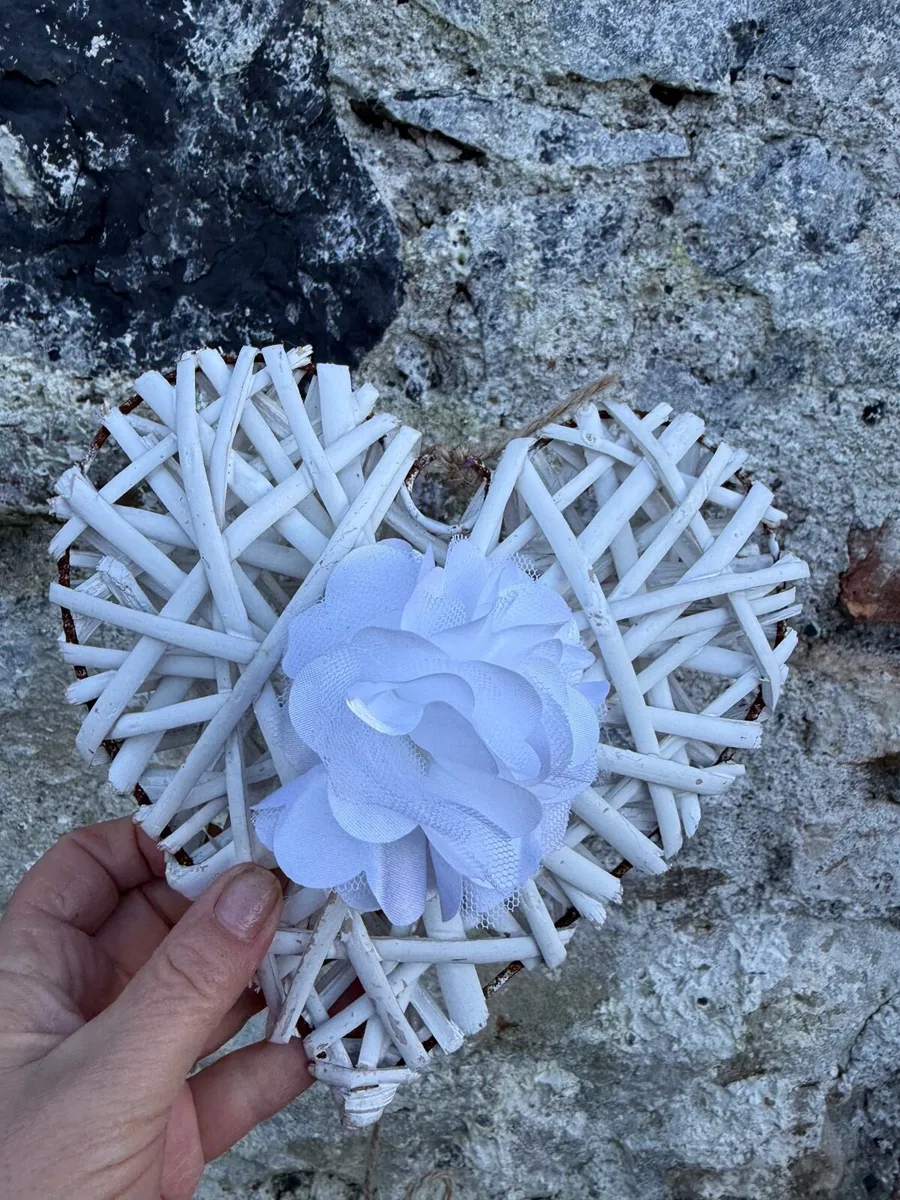 Wicker hearts for wedding - Image 2