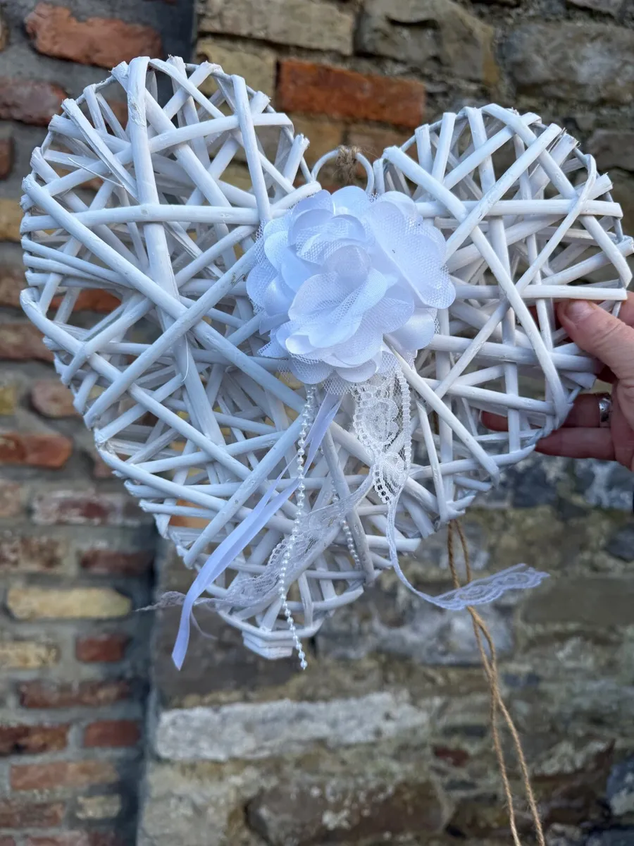 Wicker hearts for wedding - Image 3