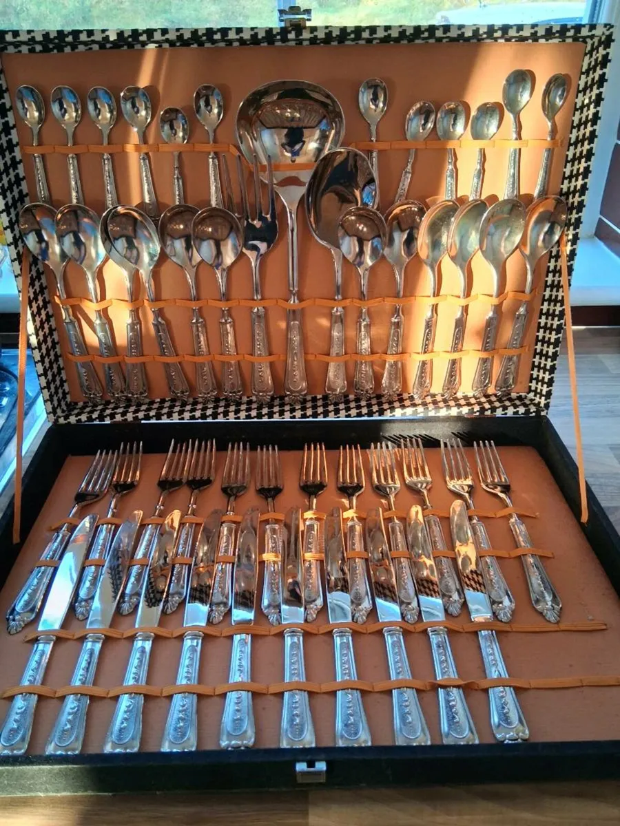 Vintage LBL Italian Silver Plated Cutlery Set - Image 1