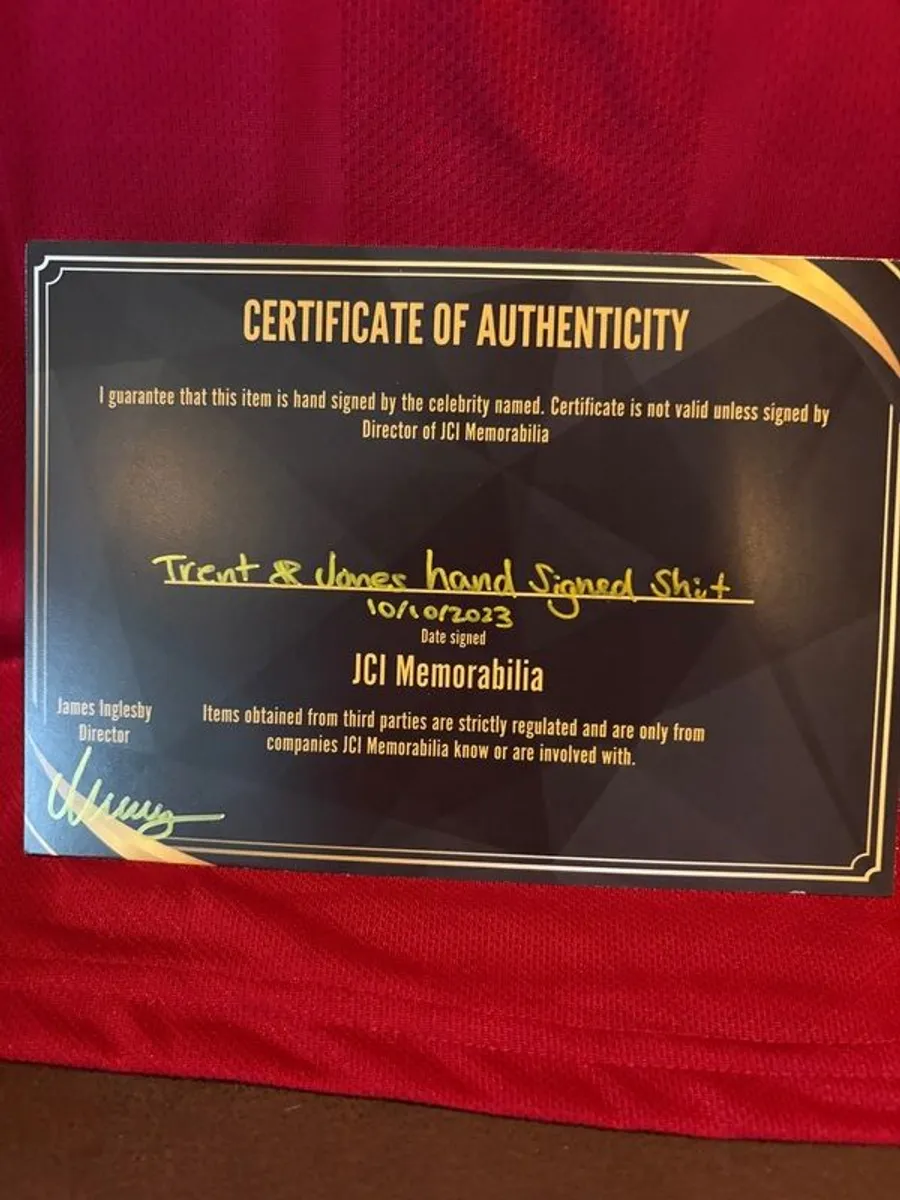 Trent & Jones signed Liverpool jersey - Image 3