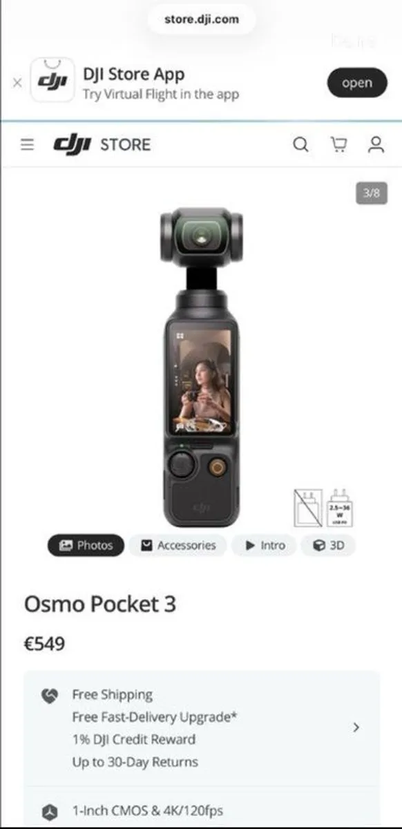 DJI Osmo Pocket 3  Brand New  Factory Sealed - Image 4