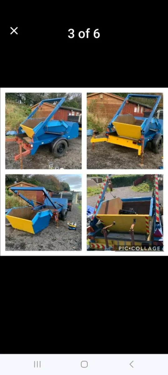 2yrd skip trailer with 3x 2yard skips - Image 3
