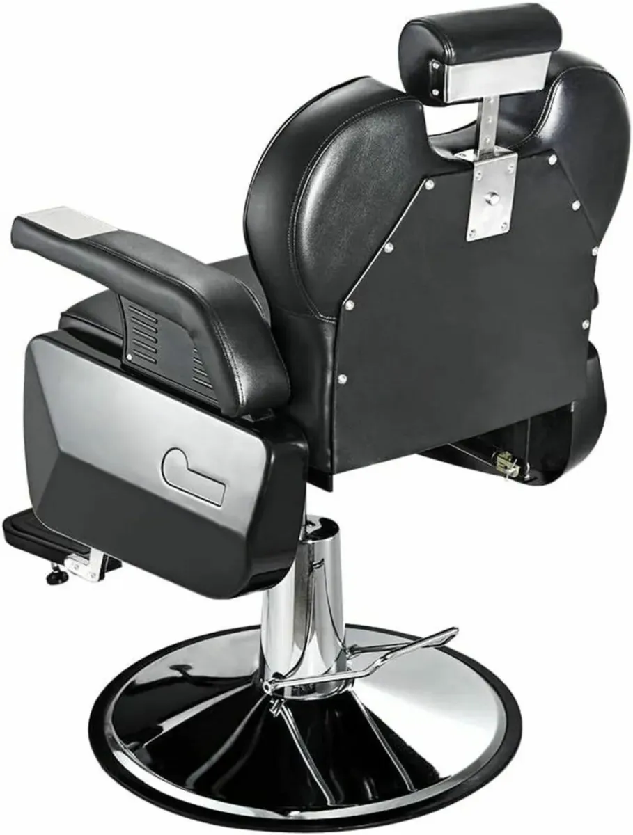 Barber Chair Professional Black Hydraulic Seat - Image 4