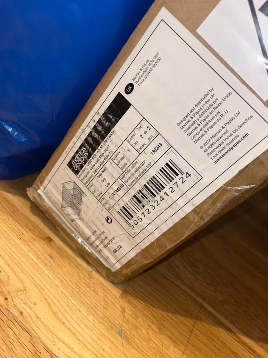 Atlas 2 Piece Cotbed Range w/ Dresser Changer - Grey Wash - Image 3