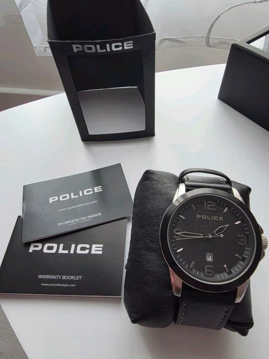 New Watch POLICE 47mm leather - Image 2