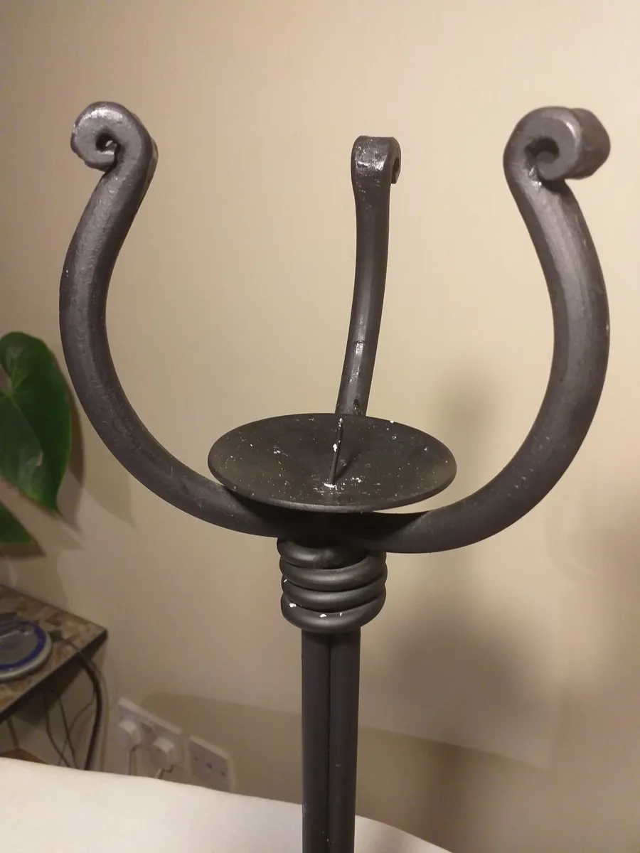 Wrought iron candle holder - Image 4