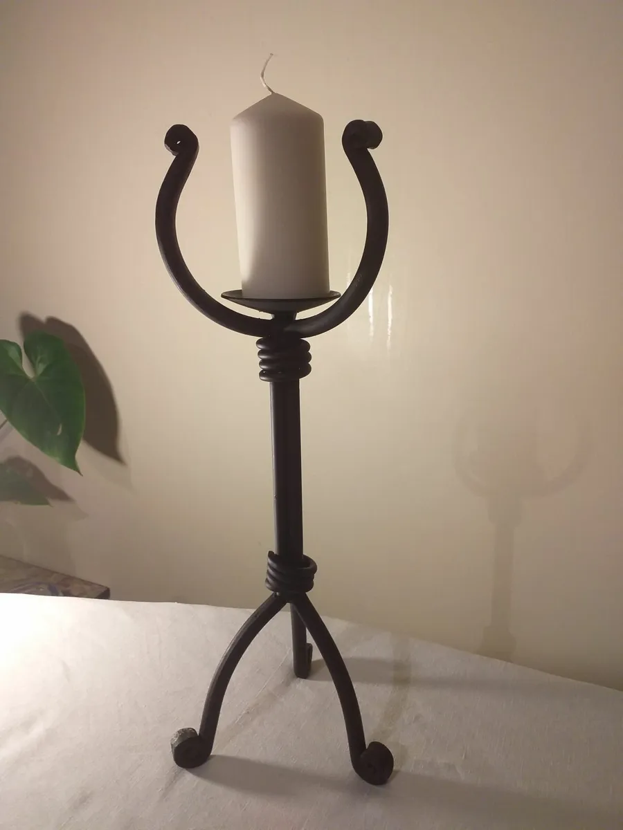 Wrought iron candle holder - Image 1