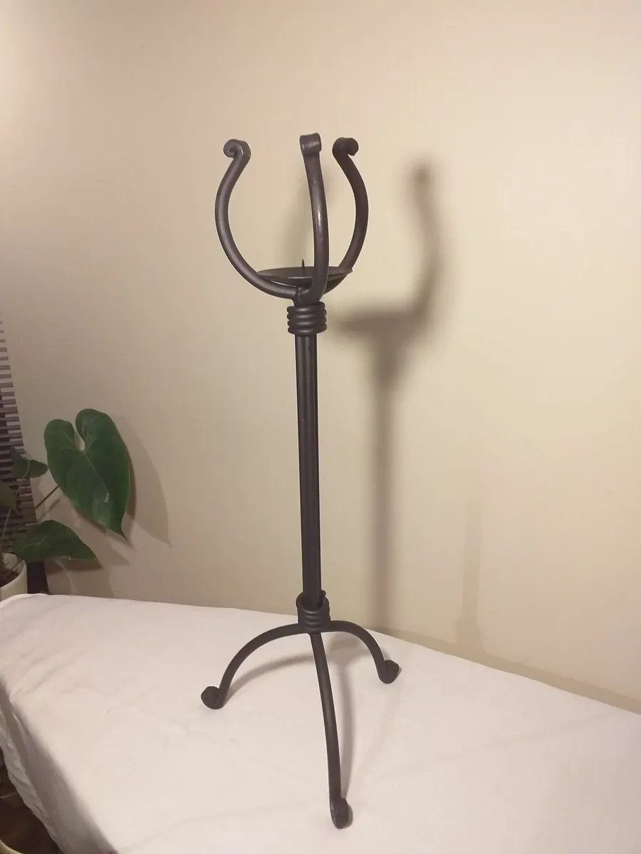 Wrought iron candle holder - Image 1