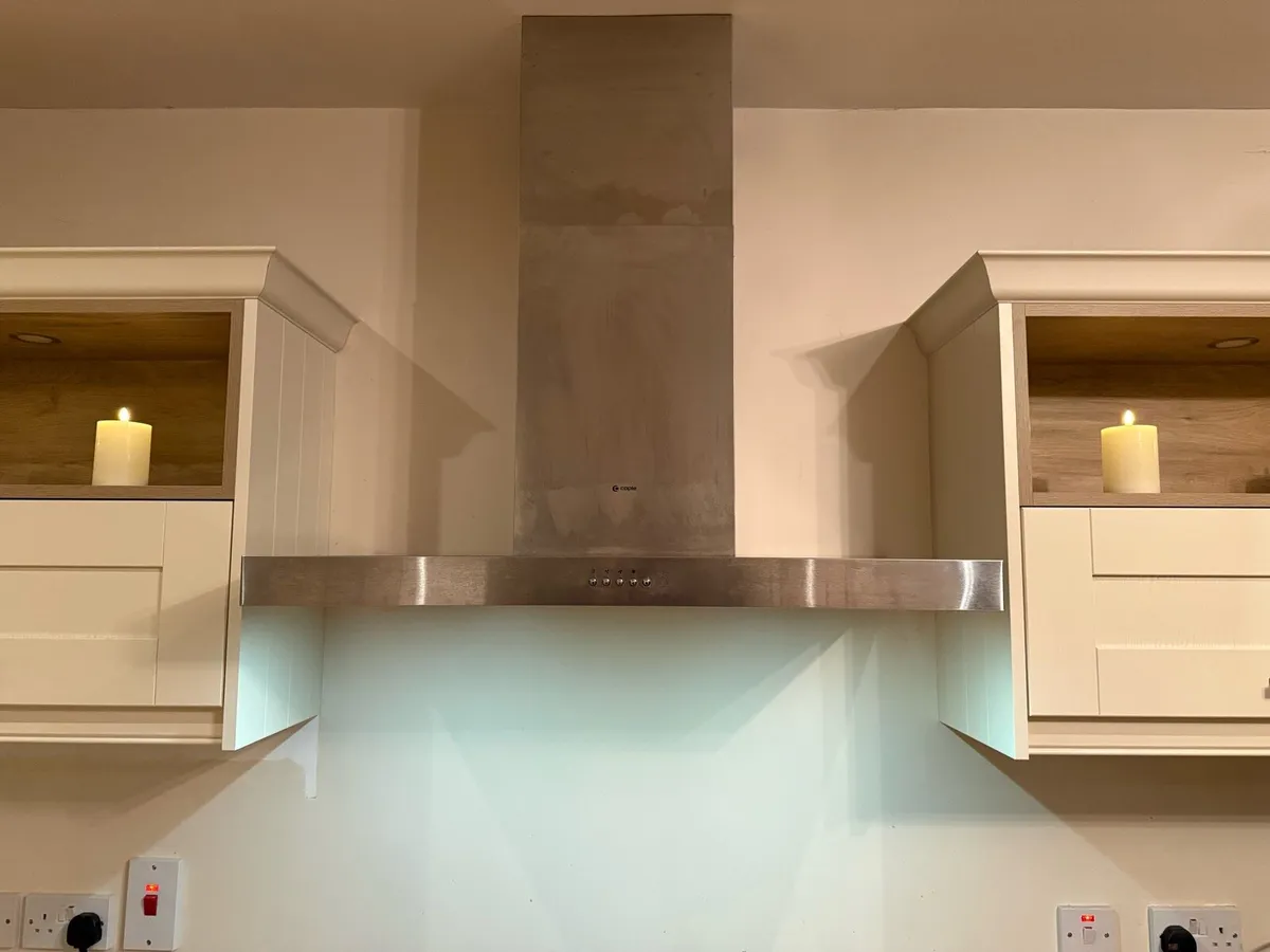 90cm Island Plasma Cooker Hood Stainless Steel - Image 1