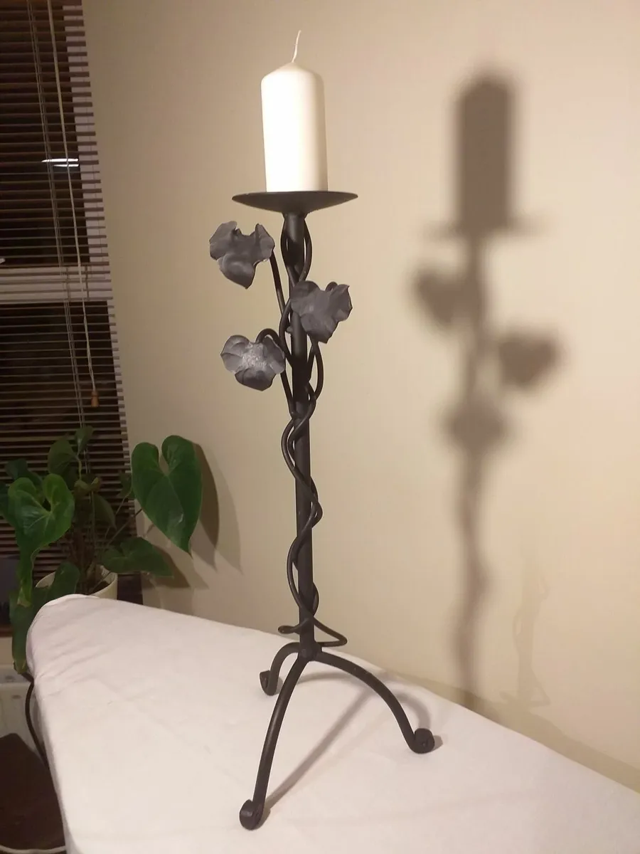 Wrought iron candle holder - Image 1