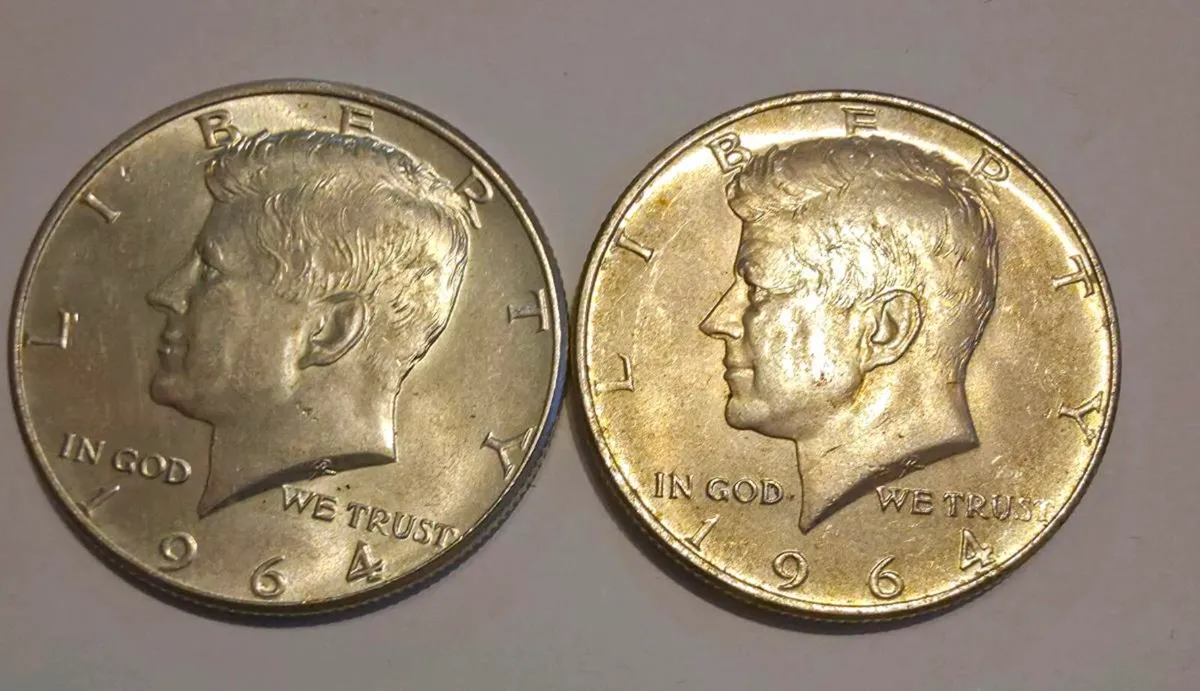 1964 silver Kennedys half dollars - Image 1
