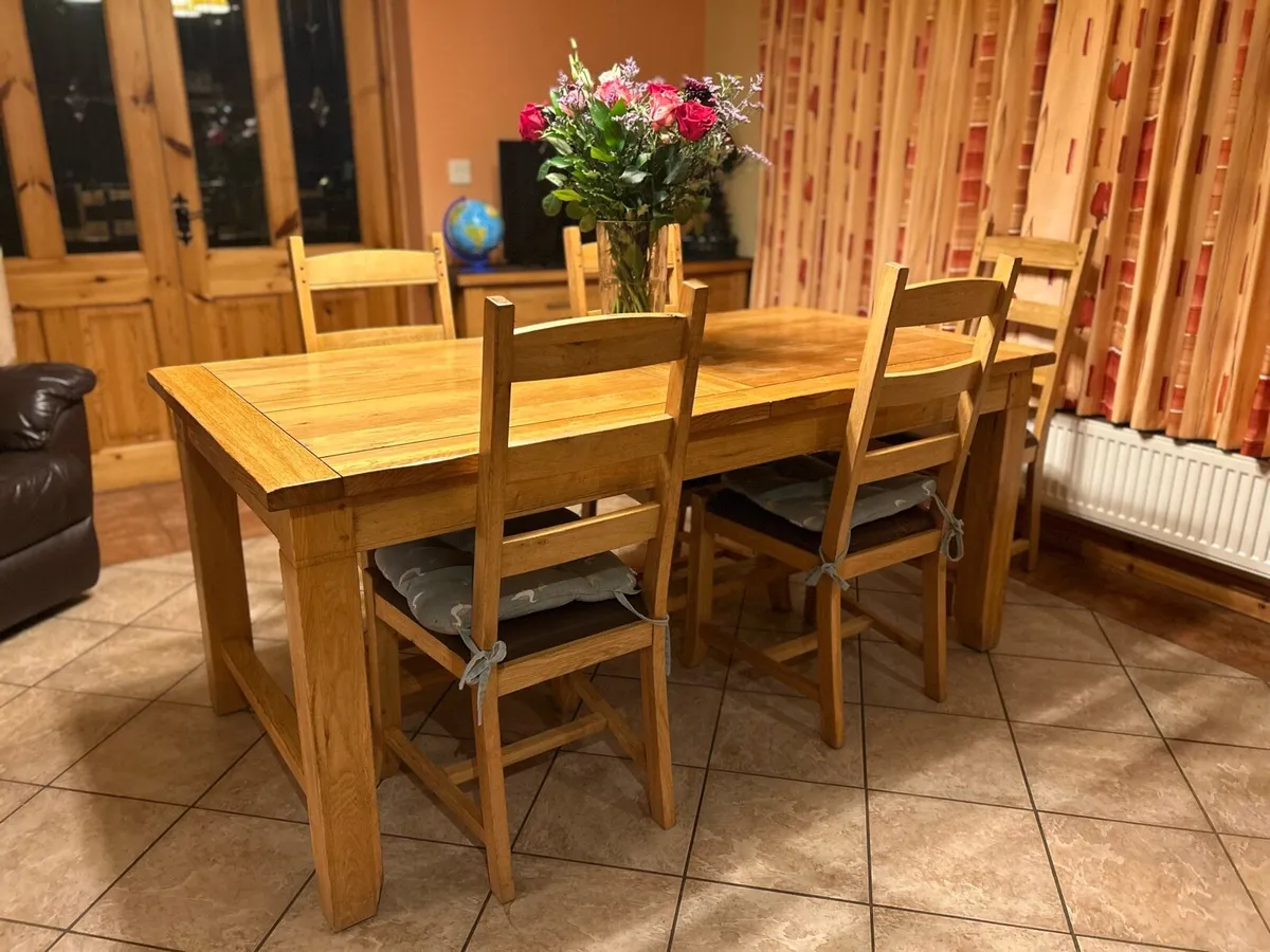 Dining table and chairs